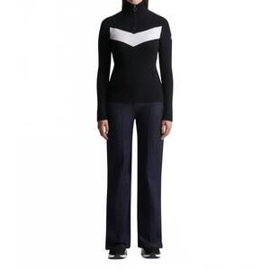 NEW FUSALP andromede half zip sweater in noir